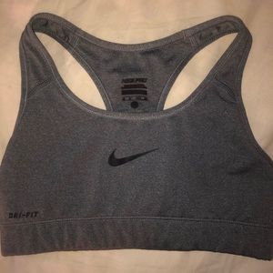 Gray Nike Sports Bra
